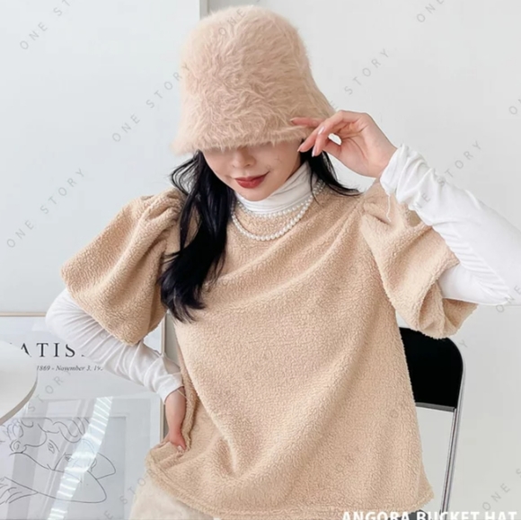 💰3/$30Faux Rabbit Fur Bucket Hat - Picture 4 of 10